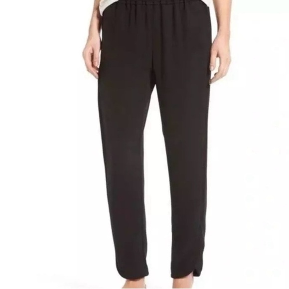 J. Crew Reese Crepe Joggers size 6 Black - Picture 1 of 9